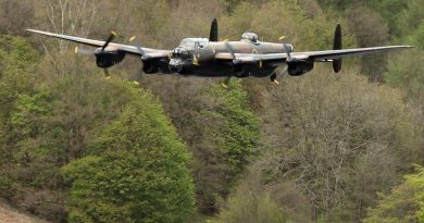 A LANCASTER FLYPAST by the Battle of Britain Memorial Flight